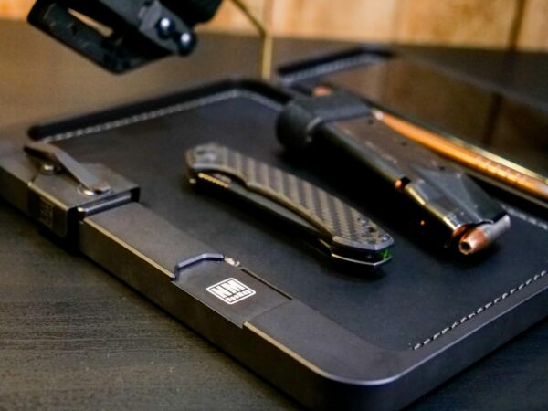 Premium EDC Dump Tray: Stitched Leather Insert - Image 2