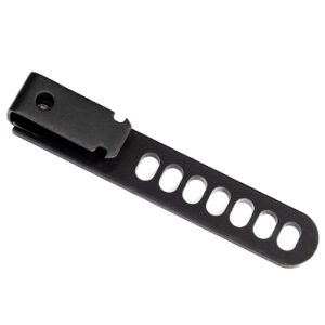 bottom mount holster clip with canting