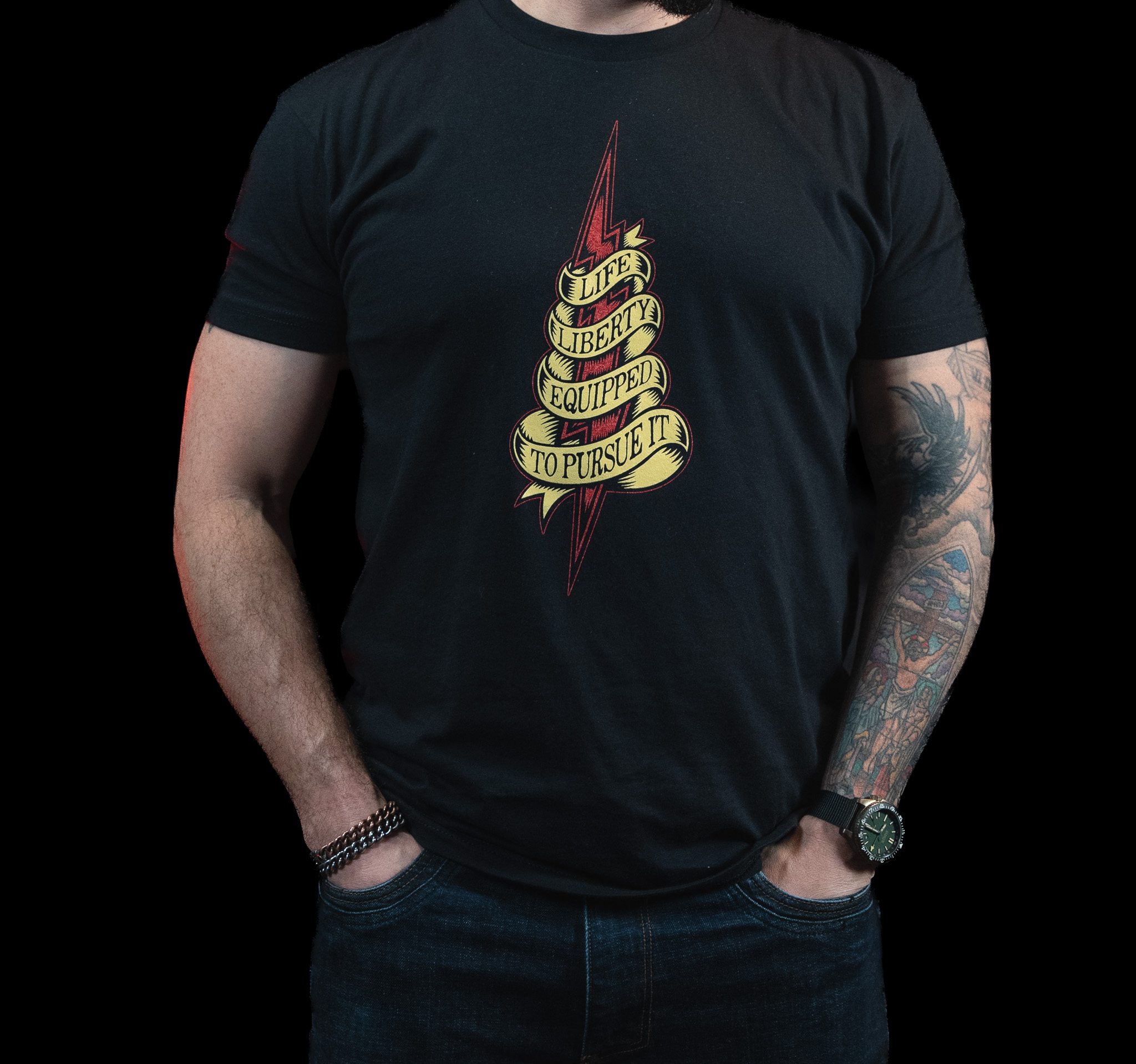 Life, Liberty & Equipped T-Shirt - Image 3