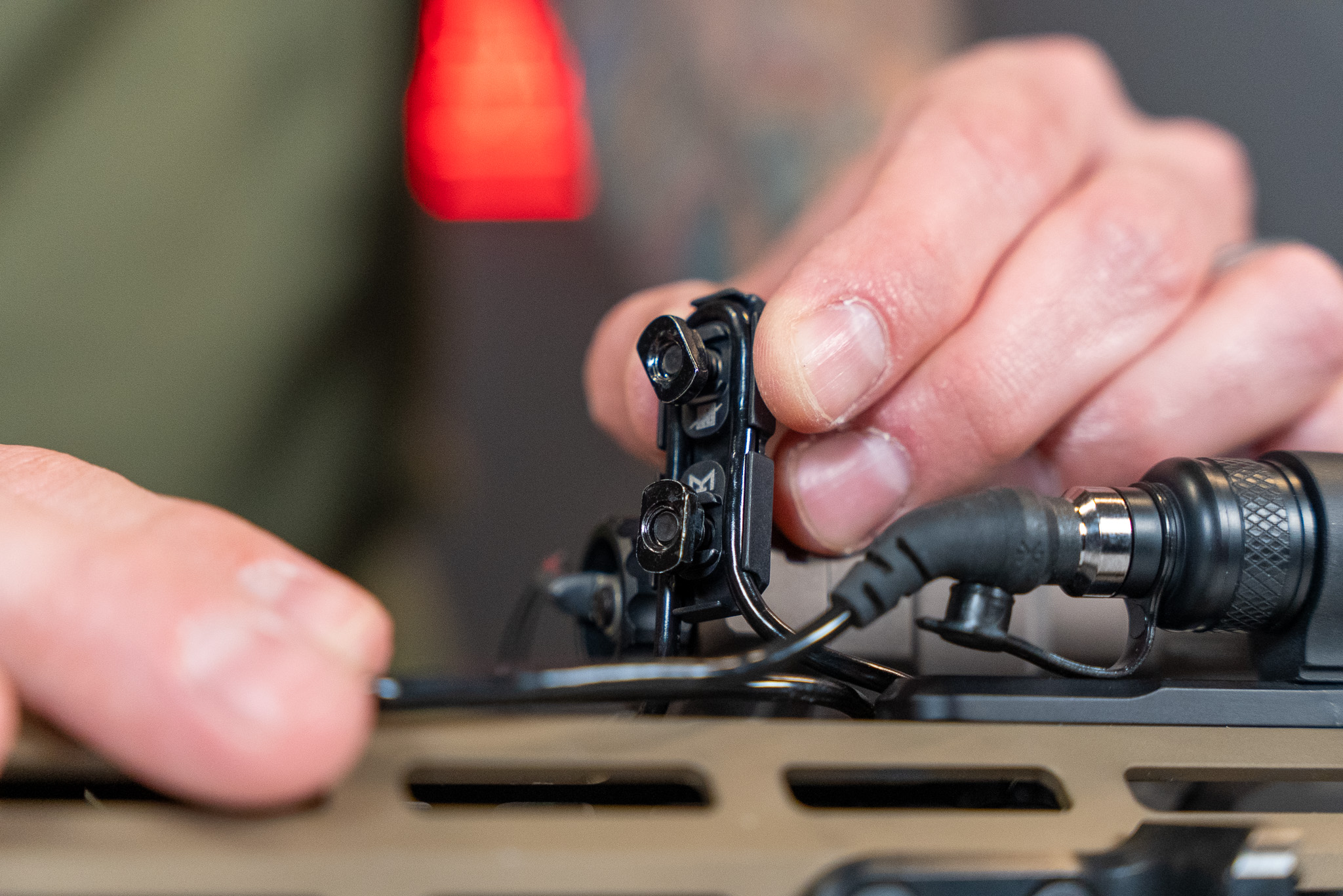 Rigs Handguard Cover showing wire routing.